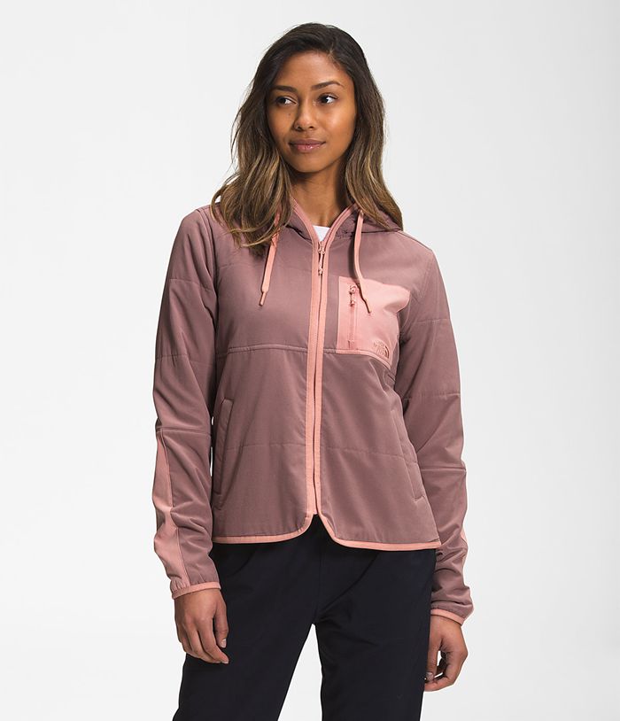 Plumifero The North Face Mujer Mountain Sudadera Sudadera Con Capucha - Colombia WBDQGH415 - Rosas Claro